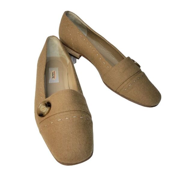 Vintage Talbots Wool & Leather Flat Shoes (Size 7.5M) - Picture 1 of 8